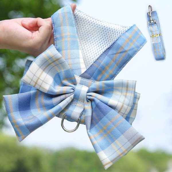 Plaid Harness Dress With Matching Leash - Image 12