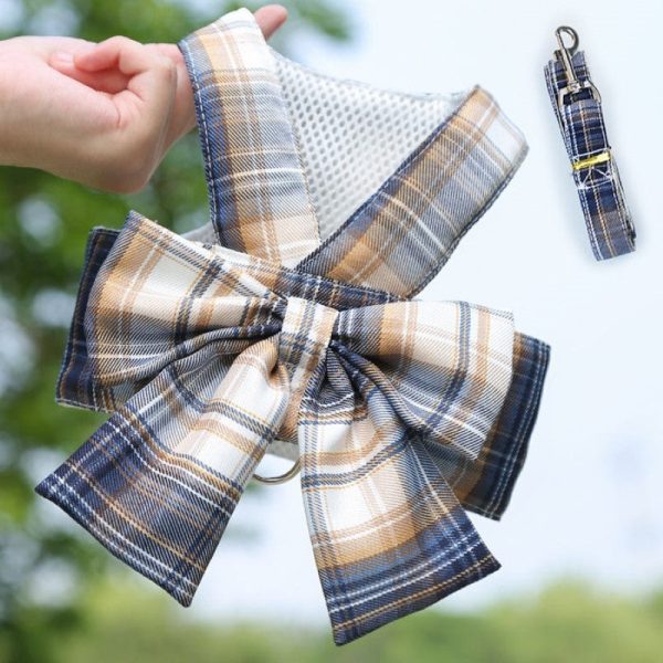 Plaid Harness Dress With Matching Leash - Image 13
