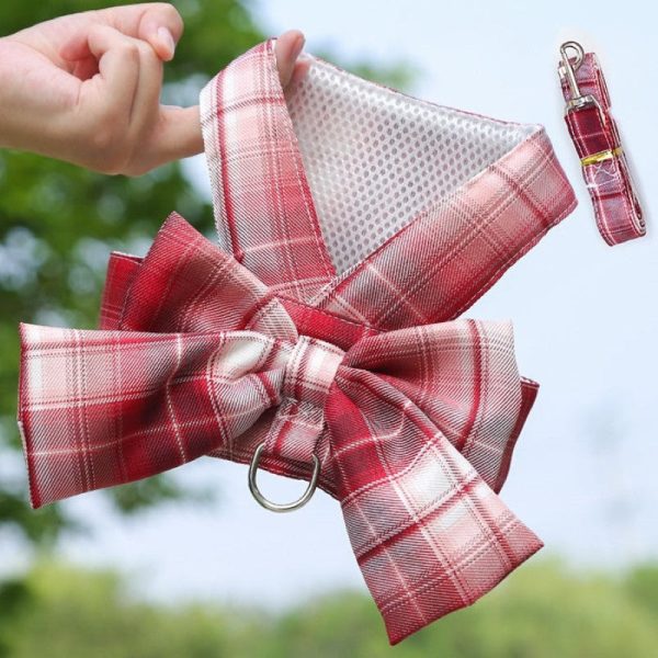 Plaid Harness Dress With Matching Leash - Image 14
