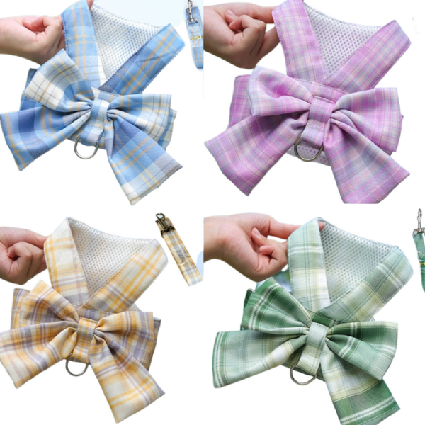 Plaid Harness Dress With Matching Leash - Image 2