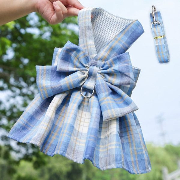 Plaid Harness Dress With Matching Leash - Image 6