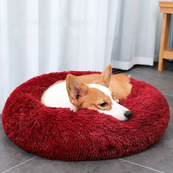 Cozy Faux Fur Dog And Cat Bed With High-Stretch Fabric - Image 2