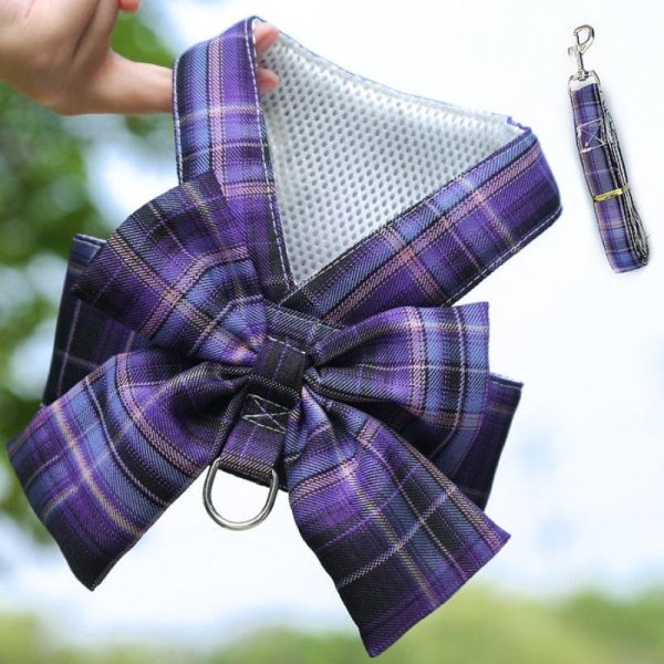 Plaid Harness Dress With Matching Leash - Image 8