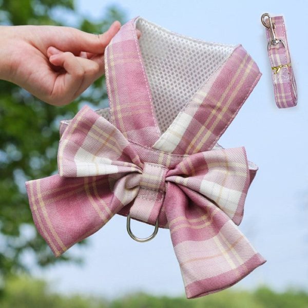 Plaid Harness Dress With Matching Leash - Image 9