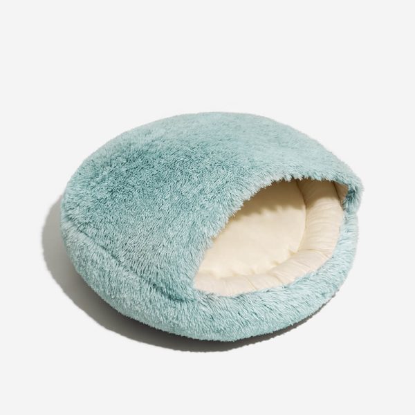 Plush Semi Enclosed Pet Nest Bed - Image 2