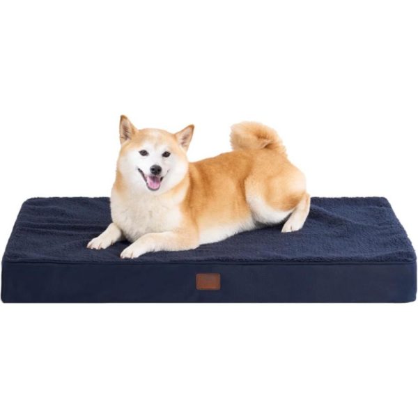 Supportive Plush Rectangular Pet Bed - Image 4