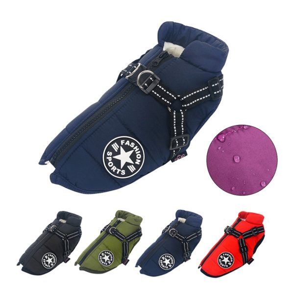 Warm Fleece Waterproof Jackets For Dogs - Image 7
